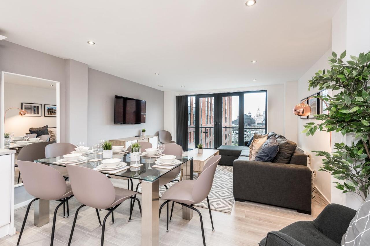 Host Apartments - Contemporary 3 Bed Apt With Balcony - Perfect For Long Stays Liverpool Extérieur photo